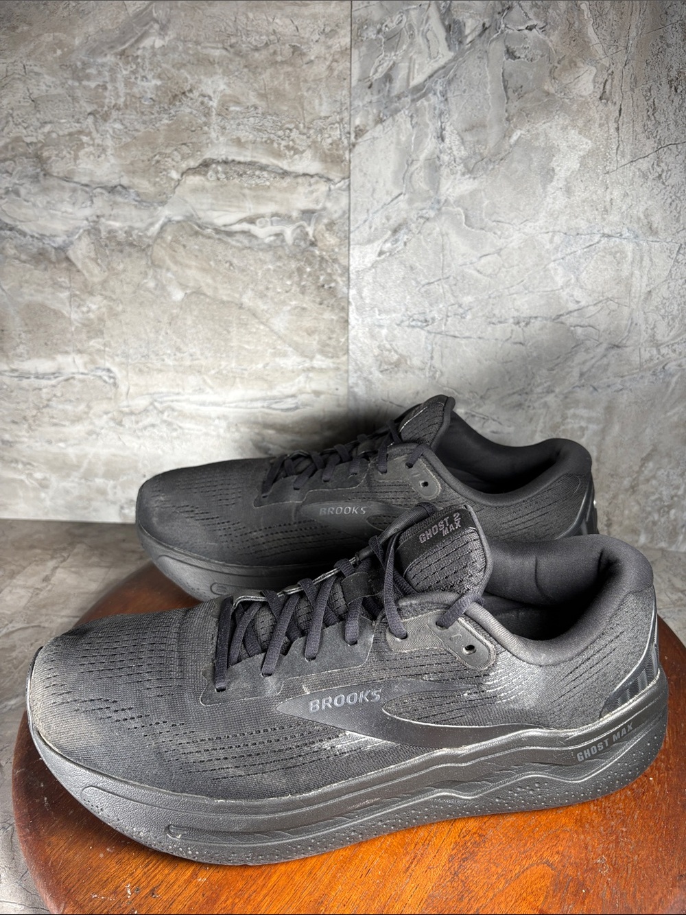 Brooks Ghost Max 2 Men’s Size 14 Black Athletic Road Running Shoes